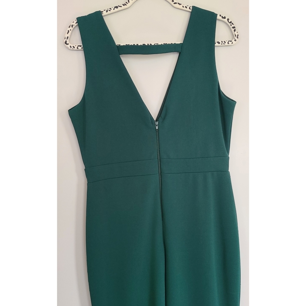 🆕️ Windsor Hunter Green Bodycon V-Neck Gown - Picture 8 of 11